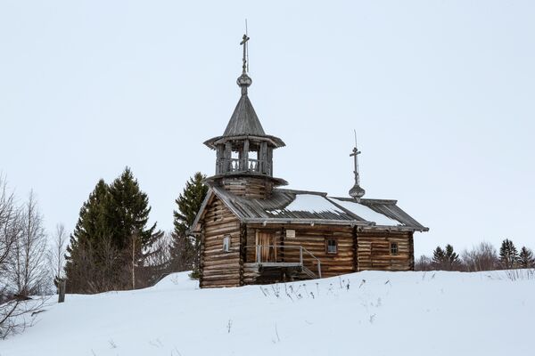 Часовня Кирика и Улиты в деревне Воробьи на острове Большой Климецкий в Медвежьегорском районе Республики Карелия Часовня Кирика и Улиты в деревне Воробьи на острове Большой Климецкий в Медвежьегорском районе Республики Карелия