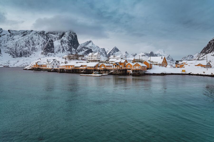 Деревня Сакрисой, Лофотенские острова Деревня Сакрисой, Лофотенские острова