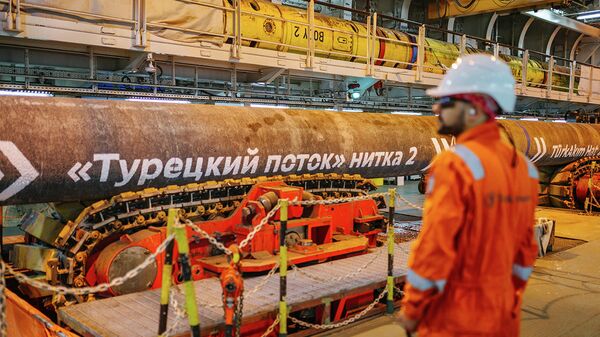 Завершение морской укладки газопровода Турецкий поток, 19 ноября 2018 года Завершение морской укладки газопровода Турецкий поток, 19 ноября 2018 года