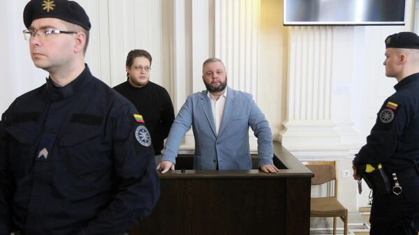 Юрий Мель во время судебного заседания в Вильнюсе. 27 марта 2019 Юрий Мель во время судебного заседания в Вильнюсе. 27 марта 2019