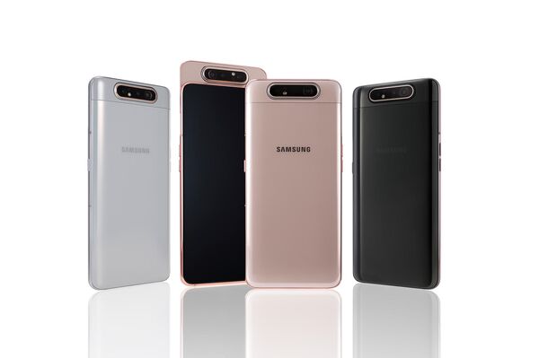 Телефон Samsung Galaxy A80 с поворотной камерой Телефон Samsung Galaxy A80 с поворотной камерой