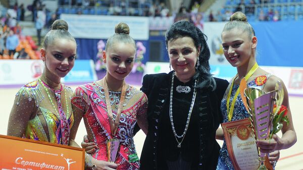 Ирина Винер-Усманова и Дина Аверина, Арина Аверина и Александра Солдатова (слева направо)