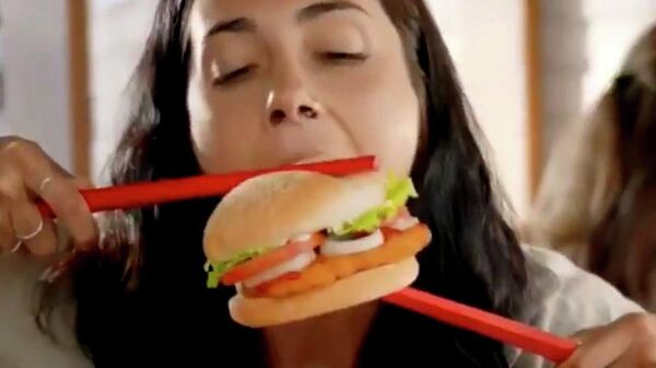 Реклама куриного сэндвича по-вьетнамски в сети Burger King в Новой Зеландии 