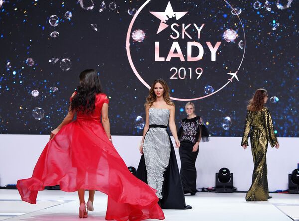 Участницы конкурса красоты Sky Lady 2019 в Москве Участницы конкурса красоты Sky Lady 2019 в Москве