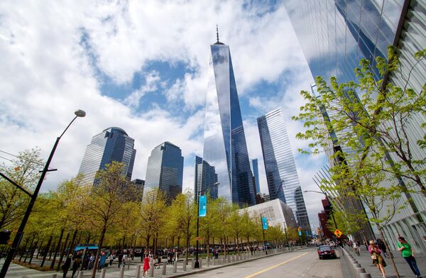 Здание World Trade Centre (Всемирный торговый центр) в Нью-Йорке Здание World Trade Centre (Всемирный торговый центр) в Нью-Йорке
