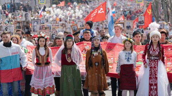 Участники акции Бессмертный полк в городе Петропавловске-Камчатском Участники акции Бессмертный полк в городе Петропавловске-Камчатском