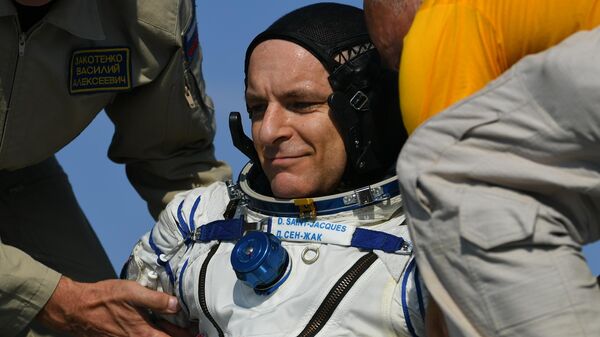 Посадка пилотируемого корабля Союз МС-11 Посадка пилотируемого корабля Союз МС-11