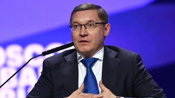Министр строительства и ЖКХ РФ Владимир Якушев на панельной дискуссии Среда для развития. Комфортный город как драйвер экономики в рамках Московского урбанистического форума. Министр строительства и ЖКХ РФ Владимир Якушев на панельной дискуссии Среда для развития. Комфортный город как драйвер экономики в рамках Московского урбанистического форума.