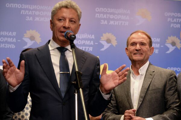 Лидеры партии Оппозиционная платформа - За жизнь Юрий Бойко и Виктор Медведчук. 21 июля 2019 Лидеры партии Оппозиционная платформа - За жизнь Юрий Бойко и Виктор Медведчук. 21 июля 2019