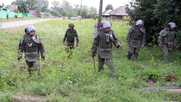 Военные саперы проверили территорию поселка рядом с горевшим складом в Ачинском районе