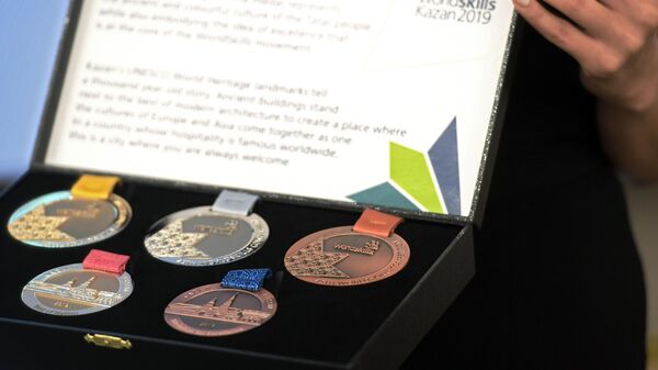 Презентация медалей чемпионата WorldSkills Kazan 2019 в Казани Презентация медалей чемпионата WorldSkills Kazan 2019 в Казани