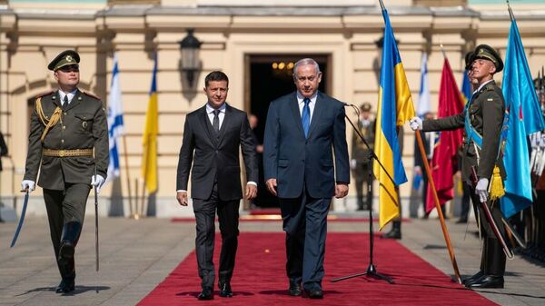 Президент Украины Владимир Зеленский и премьер-министр Израиля Биньямин Нетаньяху в Киеве