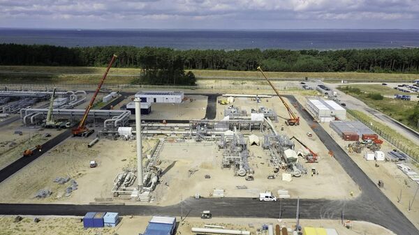 Строительство газопровода Nord Stream-2 в немецком Любмине Строительство газопровода Nord Stream-2 в немецком Любмине