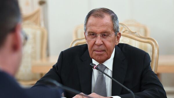 Министр иностранных дел РФ Сергей Лавров во время встречи с министром иностранных дел Германии Хайко Маасом Министр иностранных дел РФ Сергей Лавров во время встречи с министром иностранных дел Германии Хайко Маасом