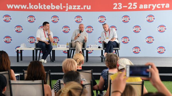 Пресс-конференция, посвященная открытию Международного джазового фестиваля Koktebel Jazz Party – 2019 в Крыму. Пресс-конференция, посвященная открытию Международного джазового фестиваля Koktebel Jazz Party – 2019 в Крыму.