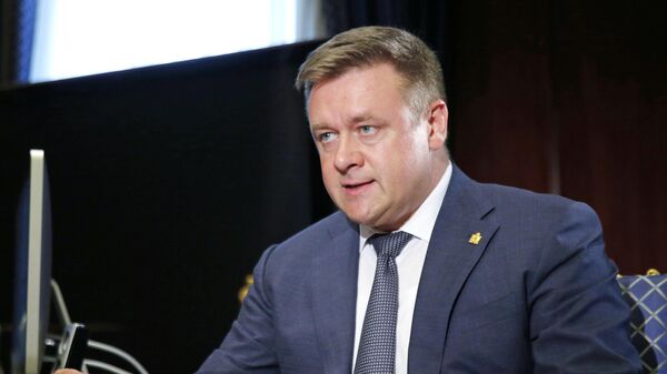 Губернатор Рязанской области Николай Любимов во время встречи с Дмитрием Медведевым Губернатор Рязанской области Николай Любимов во время встречи с Дмитрием Медведевым