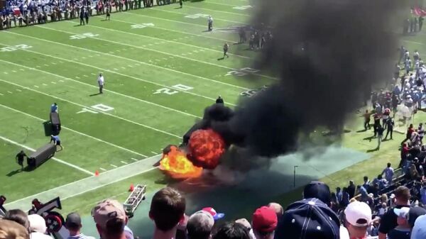 Пожар на стадионе в Нэшвилле