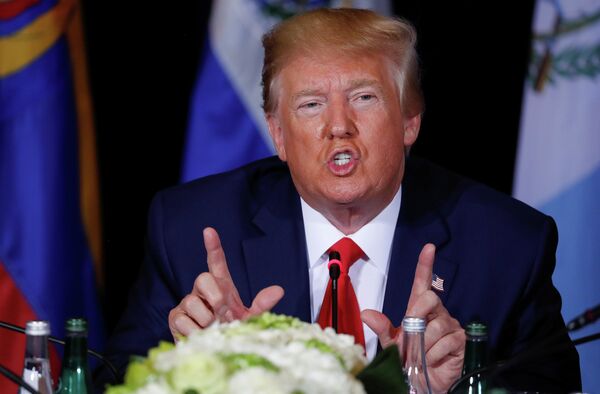 Президент США Дональд Трамп во время 74й сессии Генассамблеи ООН в Нью-Йорке Президент США Дональд Трамп во время 74й сессии Генассамблеи ООН в Нью-Йорке