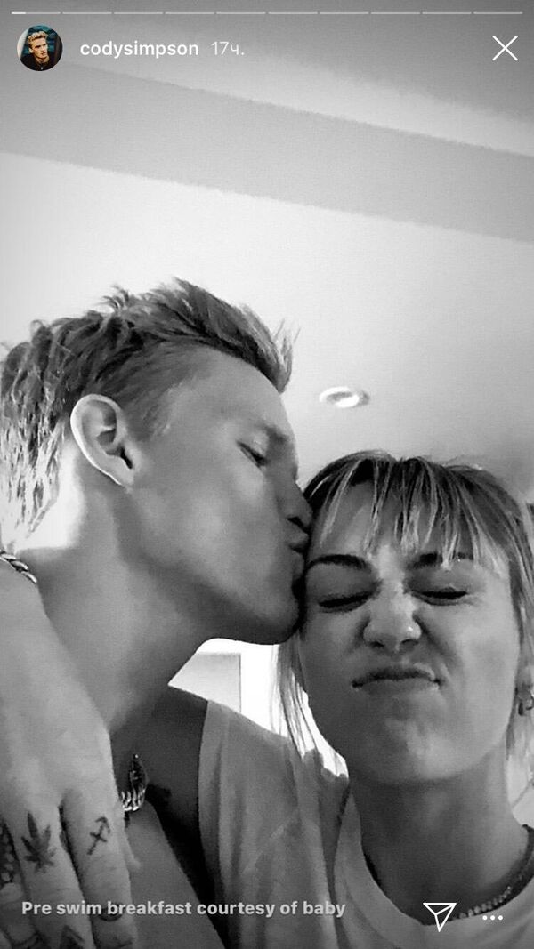 Скриншот сторис Cody Simpson в Instagram Скриншот сторис Cody Simpson в Instagram