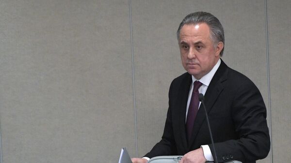 Заместитель председателя правительства РФ Виталий Мутко на пленарном заседании Государственной Думы РФ. 9 октября 2019 Заместитель председателя правительства РФ Виталий Мутко на пленарном заседании Государственной Думы РФ. 9 октября 2019