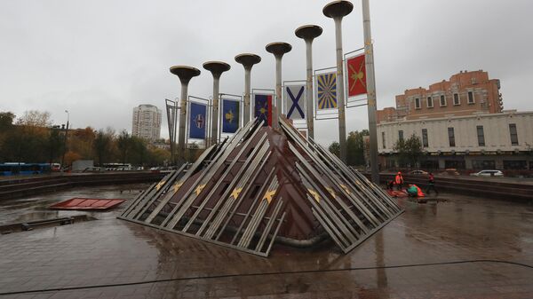 Фонтан Музыка славы в Москве Фонтан Музыка славы в Москве