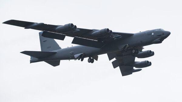 Стратегический бомбардировщик B-52H Stratofortress ВВС США Стратегический бомбардировщик B-52H Stratofortress ВВС США