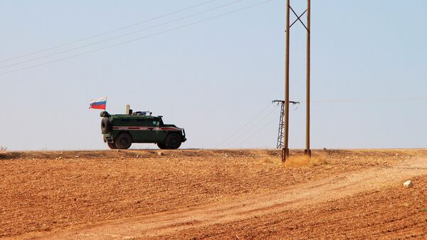 Российская военная полиция в сирийском городе Кобани Российская военная полиция в сирийском городе Кобани