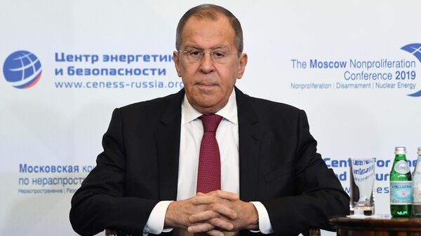 Министр иностранных дел РФ Сергей Лавров на Московской конференции по нераспространению Министр иностранных дел РФ Сергей Лавров на Московской конференции по нераспространению