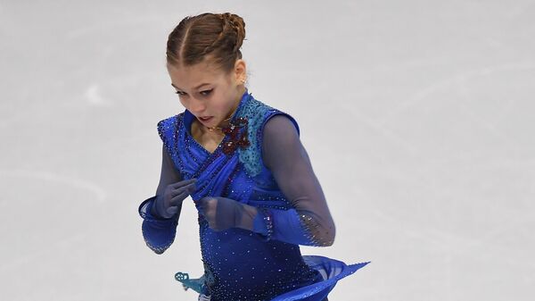 Российская фигуристка Александра Трусова Российская фигуристка Александра Трусова