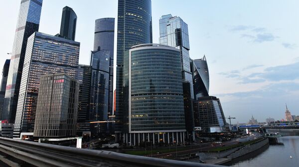 Небоскребы делового центра Москва-сити Небоскребы делового центра Москва-сити