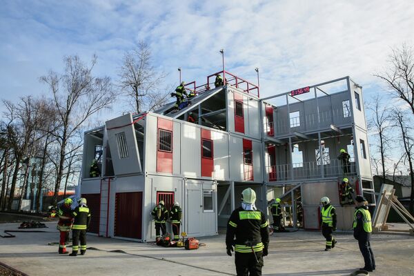 Открытие нового учебно-тренировочного комплекса спасателей Открытие нового учебно-тренировочного комплекса спасателей