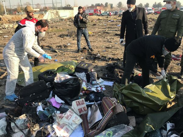Ситуация на месте крушения украинского лайнера в Тегеране. 8 января 2020 Ситуация на месте крушения украинского лайнера в Тегеране. 8 января 2020