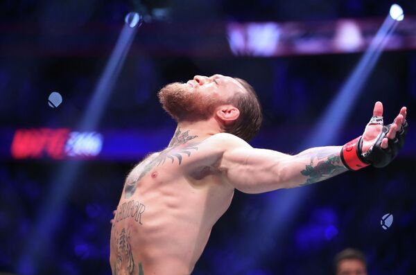 Конор Макгрегор перед боем с Дональдом Серроне на UFC 246 в штате Невада, США Конор Макгрегор перед боем с Дональдом Серроне на UFC 246 в штате Невада, США