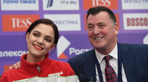 Евгения Медведева и Брайан Орсер Евгения Медведева и Брайан Орсер