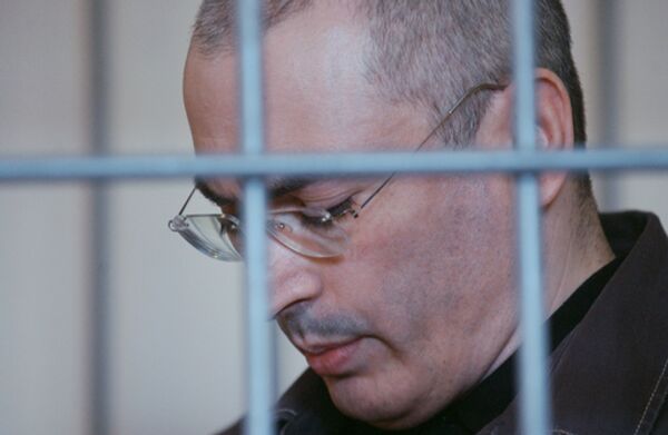 Михаил Ходорковский во время заседания суда Михаил Ходорковский во время заседания суда