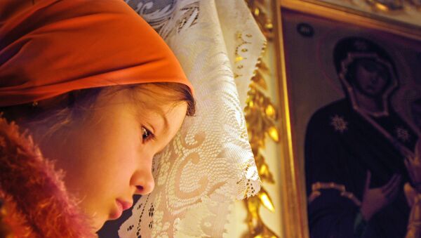 Во время Рождественского богослужения Во время Рождественского богослужения