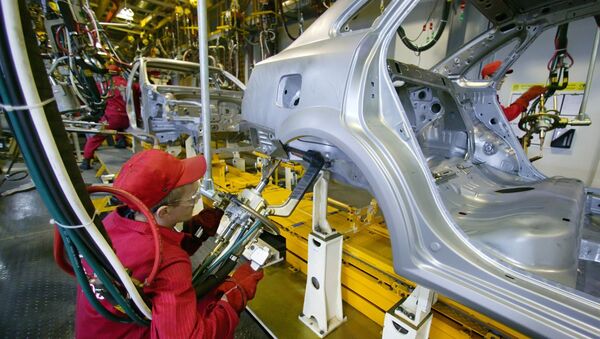 Сборка автомобиля Chevrolet . Архив Сборка автомобиля Chevrolet . Архив