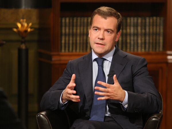 Президент РФ Д.Медведев провел беседу с ведущим итоговой программы НТВ Президент РФ Д.Медведев провел беседу с ведущим итоговой программы НТВ