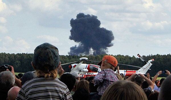 На авиашоу в Польше разбился белорусский Су-27 На авиашоу в Польше разбился белорусский Су-27