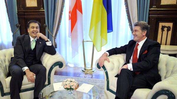 Президент Грузии Михаил Саакашвили и президент Украины Виктор Ющенко Президент Грузии Михаил Саакашвили и президент Украины Виктор Ющенко