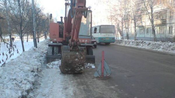 Прорыв теплосети в Тамбове Прорыв теплосети в Тамбове