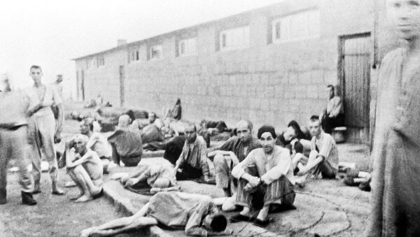Узники немецкого лагеря смерти Маутхаузен в дни войны. Архив Узники немецкого лагеря смерти Маутхаузен в дни войны. Архив