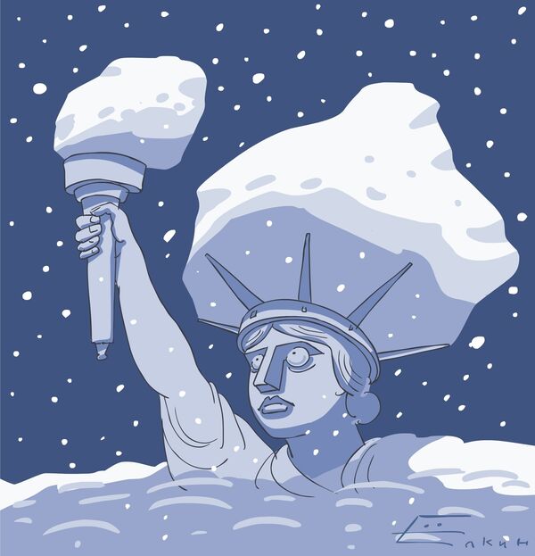 Снегопад в Нью-Йорке - дело житейское Снегопад в Нью-Йорке - дело житейское