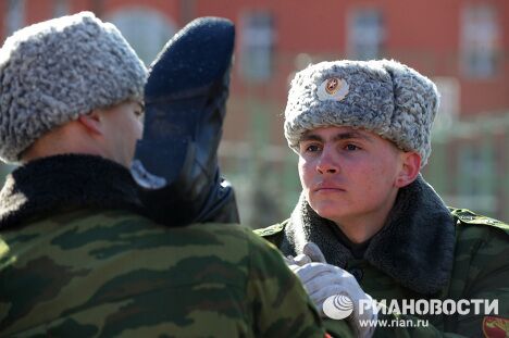 Показательная тренировка 154 комендантского полка Московского военного округа перед Парадом Победы Показательная тренировка 154 комендантского полка Московского военного округа перед Парадом Победы