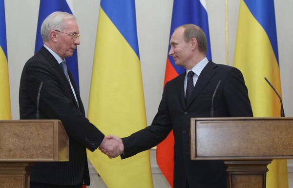 Встреча премьер-министров РФ и Украины В.Путина и Н.Азарова Встреча премьер-министров РФ и Украины В.Путина и Н.Азарова