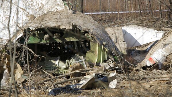 Место падения польского самолета Ту-154 под Смоленском Место падения польского самолета Ту-154 под Смоленском