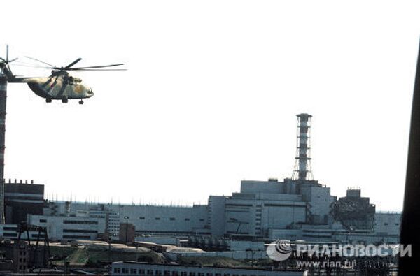 Чернобыльская АЭС после авариии Чернобыльская АЭС после авариии