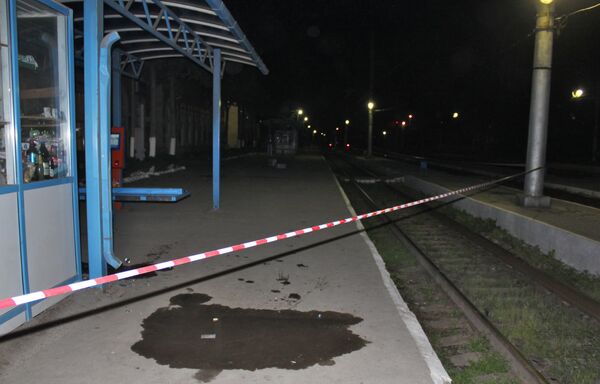 Здание вокзала в Дербенте, где прогремел взрыв Здание вокзала в Дербенте, где прогремел взрыв