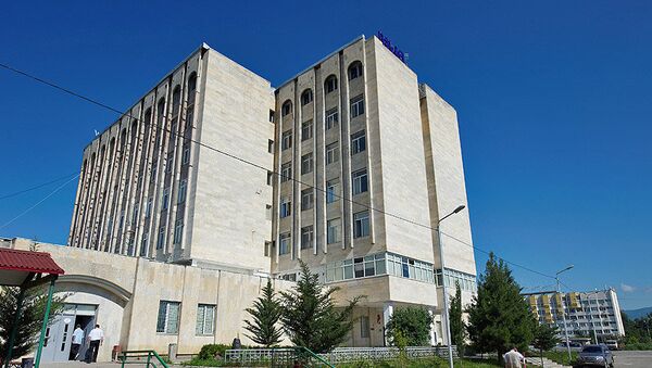 Выборы в Грузии, здание ЦИК. Архивное фото Выборы в Грузии, здание ЦИК. Архивное фото