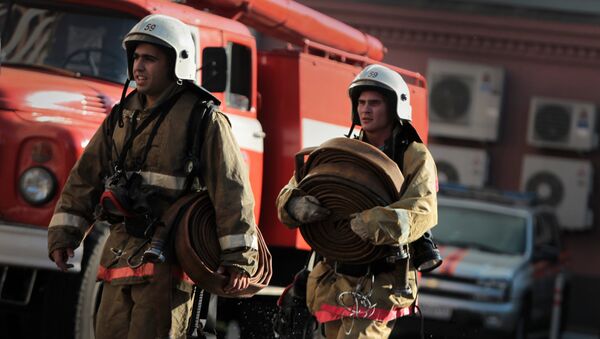 Пожар в центре Москвы. Архив Пожар в центре Москвы. Архив